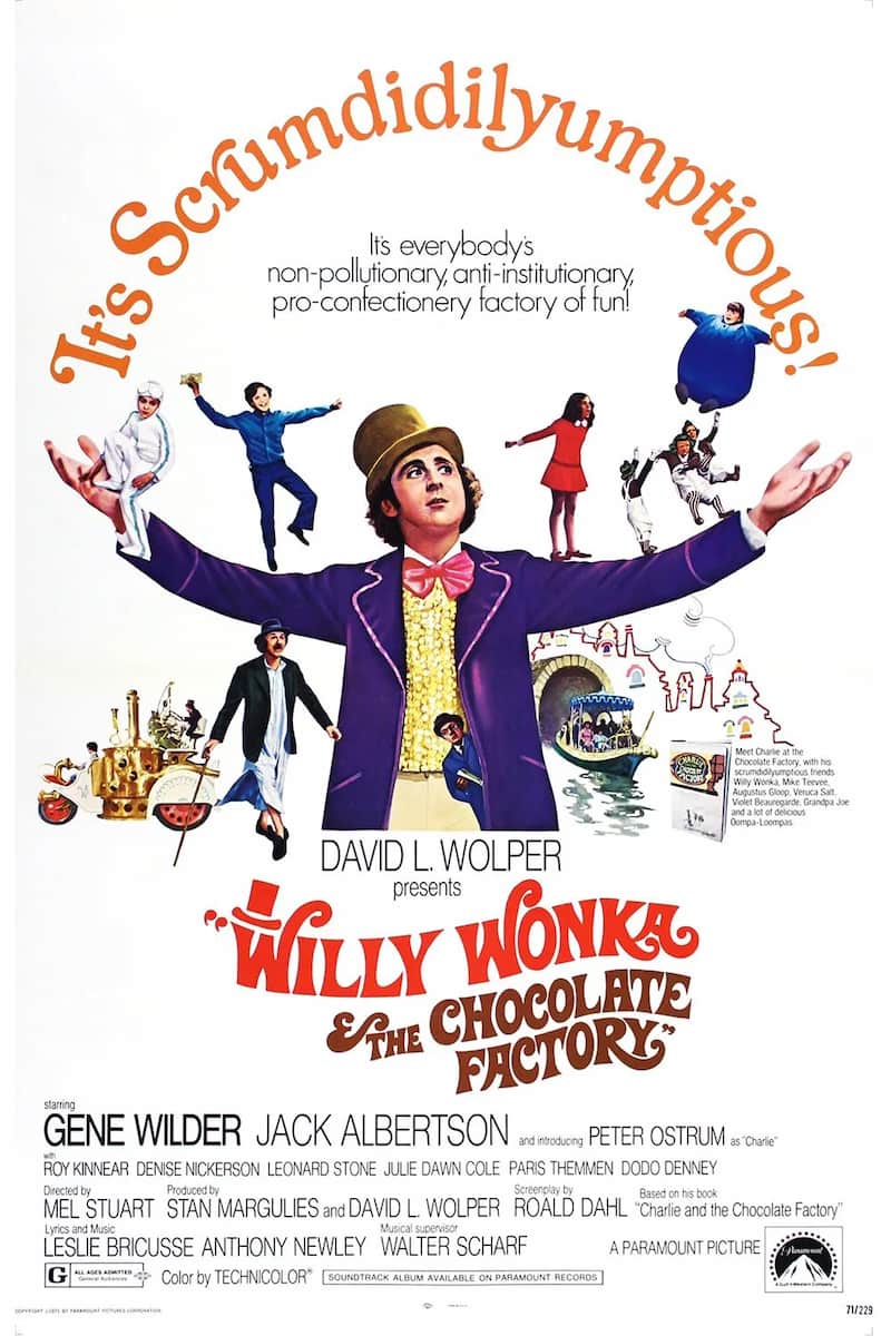Poster for Willy Wonka & the Chocolate Factory